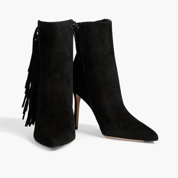 VERONICA BEARD NYOMI FRINGED SUEDE BOOT 11 NEW - Picture 2 of 4